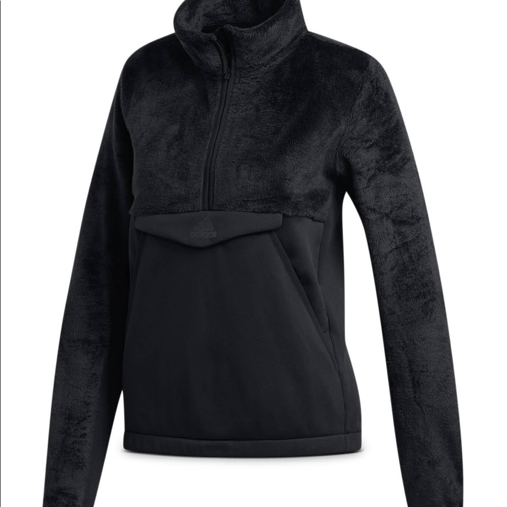 Adidas Originals Fleece Detail Half-Zip Sweatshirt